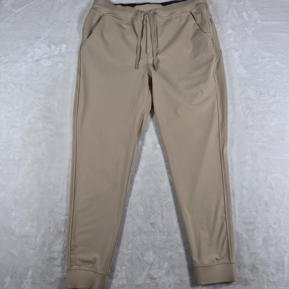 Birddogs Jogger Pants Men's 2XL XXL Beige Unlined Golf Performance Stretch